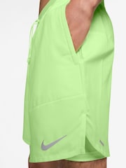 Nike Lime Green Dri-FIT Stride 7 Inch 2-In-1 Running Shorts - Image 4 of 15