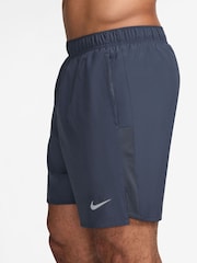 Nike Thunder Blue Challenger Dri-FIT 7 inch 2-in-1 Running Shorts - Image 3 of 5