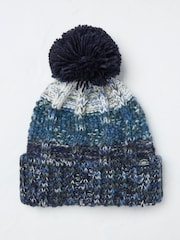 FatFace Navy Truro Bobble Hat - Image 1 of 4