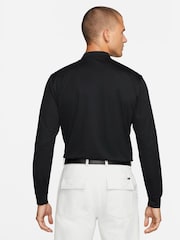 Nike Black Dri-FIT Victory Long-Sleeve Golf Polo Shirt - Image 2 of 7