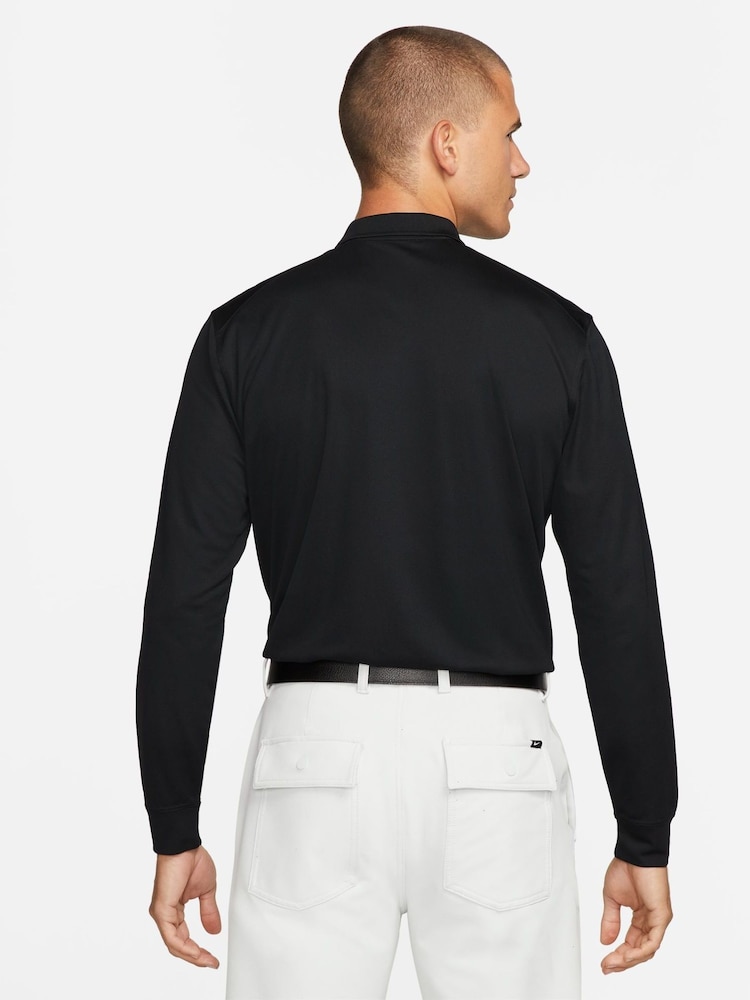 Nike Black Dri-FIT Victory Long-Sleeve Golf Polo Shirt - Image 2 of 7
