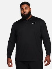Nike Black Dri-FIT Victory Long-Sleeve Golf Polo Shirt - Image 4 of 7