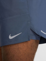 Nike Thunder Blue Dri-FIT Stride 7 Inch 2-In-1 Running Shorts - Image 5 of 7