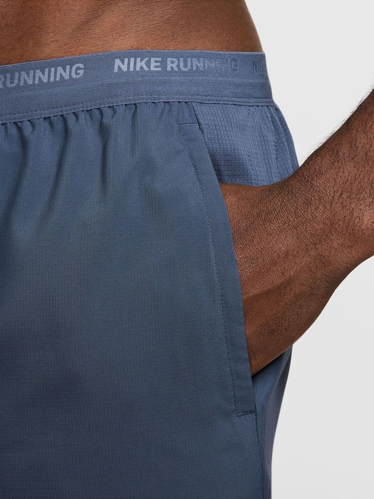 Buy Nike Thunder Blue Inch Dri-FIT Stride Running Shorts from - Main Image