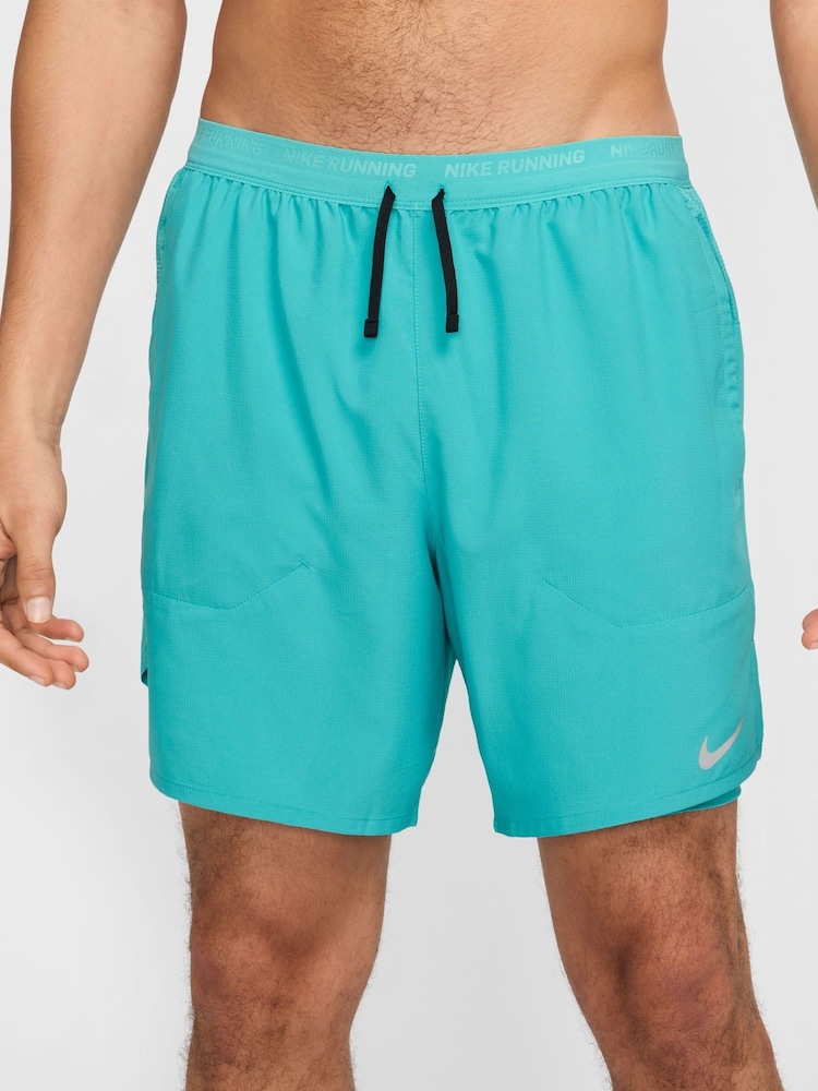 Nike Cactus Blue Dri-FIT Stride 7 Inch 2-In-1 Running Shorts - Image 2 of 18