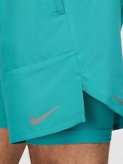 Nike Cactus Blue Dri-FIT Stride 7 Inch 2-In-1 Running Shorts - Image 6 of 18