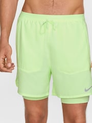 Nike Barely Volt Dri-Fit Stride 5 Inch 2-in-1 Running Shorts - Image 3 of 8