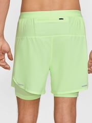 Nike Barely Volt Dri-Fit Stride 5 Inch 2-in-1 Running Shorts - Image 4 of 8