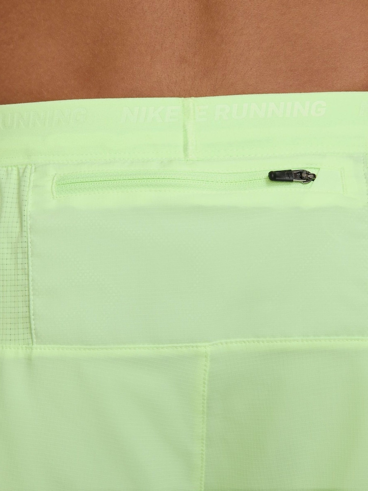 Nike Barely Volt Dri-Fit Stride 5 Inch 2-in-1 Running Shorts - Image 7 of 8