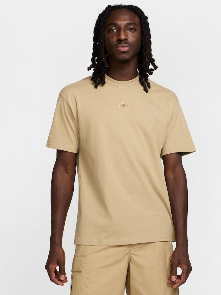 Nike Parachute Beige Sportswear Premium Essentials T-Shirt - Image 1 of 6