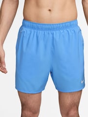 Nike University Blue Dri-FIT Challenger 5 inch Brief Lined Running Shorts - Image 1 of 5