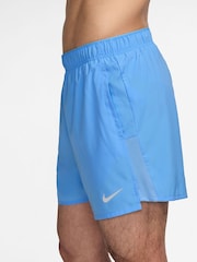 Nike University Blue Dri-FIT Challenger 5 inch Brief Lined Running Shorts - Image 3 of 5