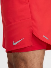 Nike University Red Dri-FIT Stride 7 Inch 2-In-1 Running Shorts - Image 7 of 12