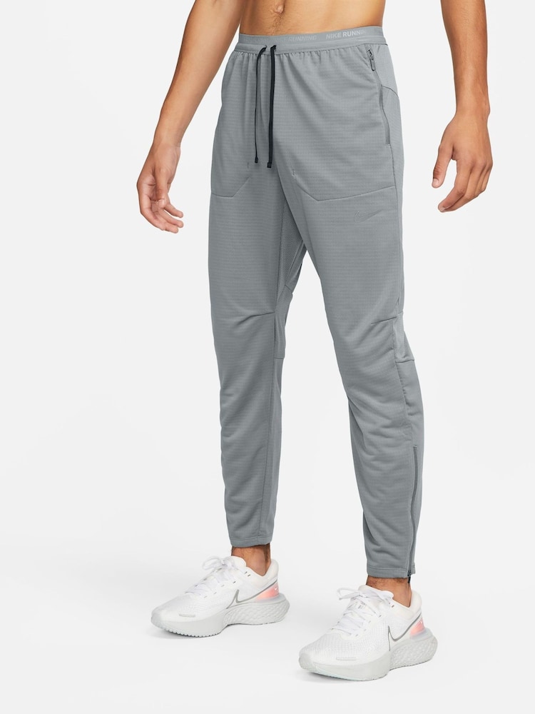 Nike Smoke Grey Phenom Dri-FIT Knit Running Joggers - Image 1 of 11
