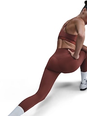 Nike Burgundy Red Zenvy Gentle Support High Waisted 7/8 Leggings - Image 5 of 6