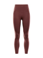 Nike Burgundy Red Zenvy Gentle Support High Waisted 7/8 Leggings - Image 6 of 6