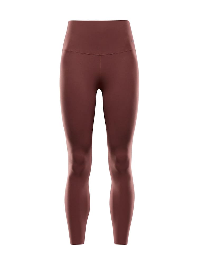 Nike Burgundy Red Zenvy Gentle Support High Waisted 7/8 Leggings - Image 6 of 6