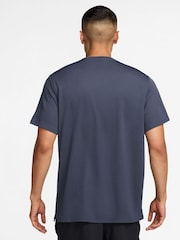 Nike Thunder Blue Dri-FIT Miler Running T-Shirt - Image 2 of 3