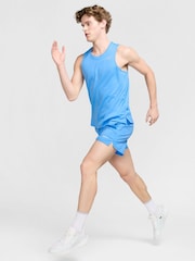 Nike University Blue Dri-FIT Miler Running Vest Top - Image 4 of 6
