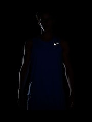 Nike University Blue Dri-FIT Miler Running Vest Top - Image 6 of 6