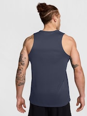 Nike Thunder Blue Dri-FIT Miler Running Vest Top - Image 1 of 4