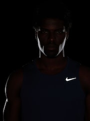 Nike Thunder Blue Dri-FIT Miler Running Vest Top - Image 8 of 8