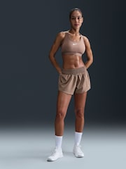 Nike Mink Brown One Dri-FIT Mid Rise 3" Brief Lined Shorts - Image 2 of 7