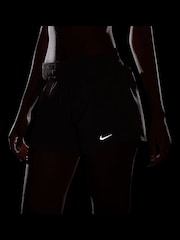 Nike Mink Brown One Dri-FIT Mid Rise 3" Brief Lined Shorts - Image 7 of 7