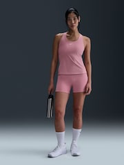 Nike Elemental Pink Medium Swoosh Support Padded Vest With Built In Sports Bra - Image 1 of 5