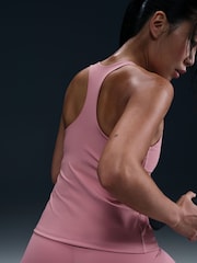 Nike Elemental Pink Medium Swoosh Support Padded Vest With Built In Sports Bra - Image 4 of 5