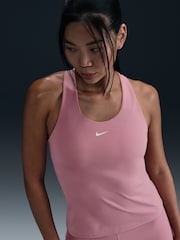 Nike Elemental Pink Medium Swoosh Support Padded Vest With Built In Sports Bra - Image 5 of 5