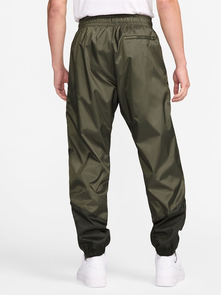 Nike Green Windrunner Woven Lined Joggers - Image 2 of 3
