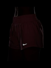 Nike Elemental Pink One Dri-FIT Mid Rise 3" Brief Lined Shorts - Image 5 of 6