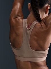 Nike Brown Medium Swoosh Support Padded Sports Bra - Image 2 of 4