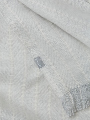 FatFace Grey Stitch Detail Scarf - Image 2 of 2