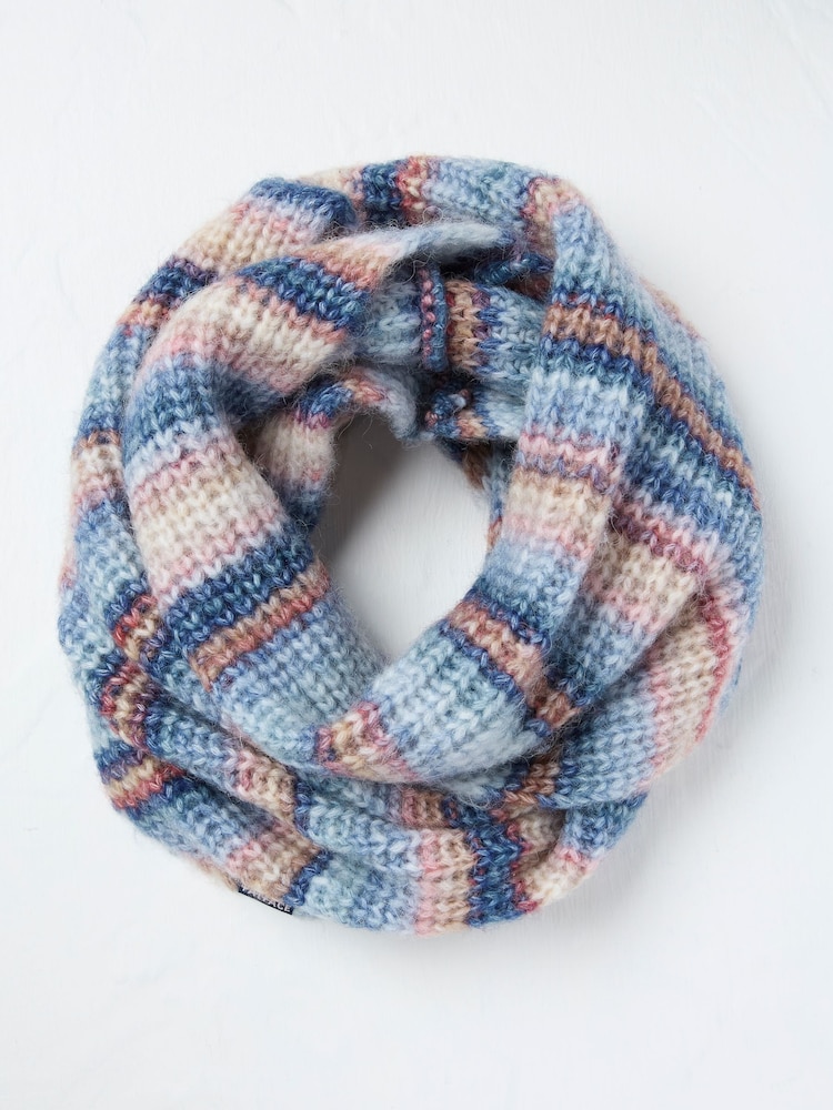 FatFace Navy Space Dye Snood - Image 1 of 2 FatFace Navy Space Dye Snood - Image 1 of 2