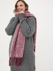 FatFace Pink Boucle Scarf - Image 2 of 3
