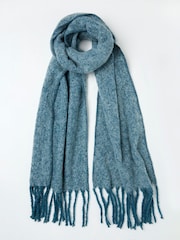 FatFace Blue Boucle Scarf - Image 1 of 2
