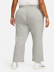 Nike Dark Grey Heather Curve Sportswear Phoenix Fleece High-Waisted Wide-Leg Sweatpants - Image 2 of 6
