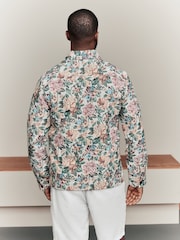 Multicolour Floral Pattern Tapestry Shacket Overshirt - Image 3 of 7