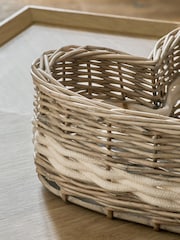 Natural Malvern Heart Storage Basket - Image 3 of 4