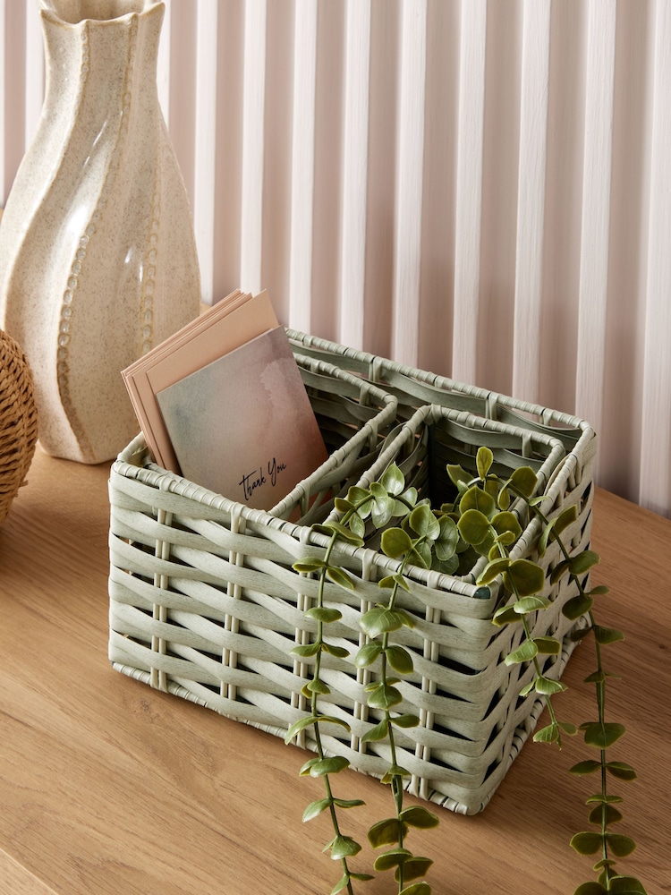 Set of 3 Green Mini Baskets - Image 2 of 4