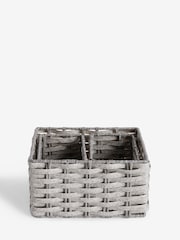 Set of 3 Grey Mini Grey Storage Baskets - Image 3 of 6