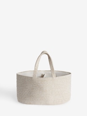 Cream Nursery Storage Rope Caddy - Image 4 of 5