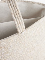 Cream Nursery Storage Rope Caddy - Image 5 of 5