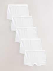 White Sparkle Short Briefs 5 Pack (2-16yrs) - Image 1 of 8