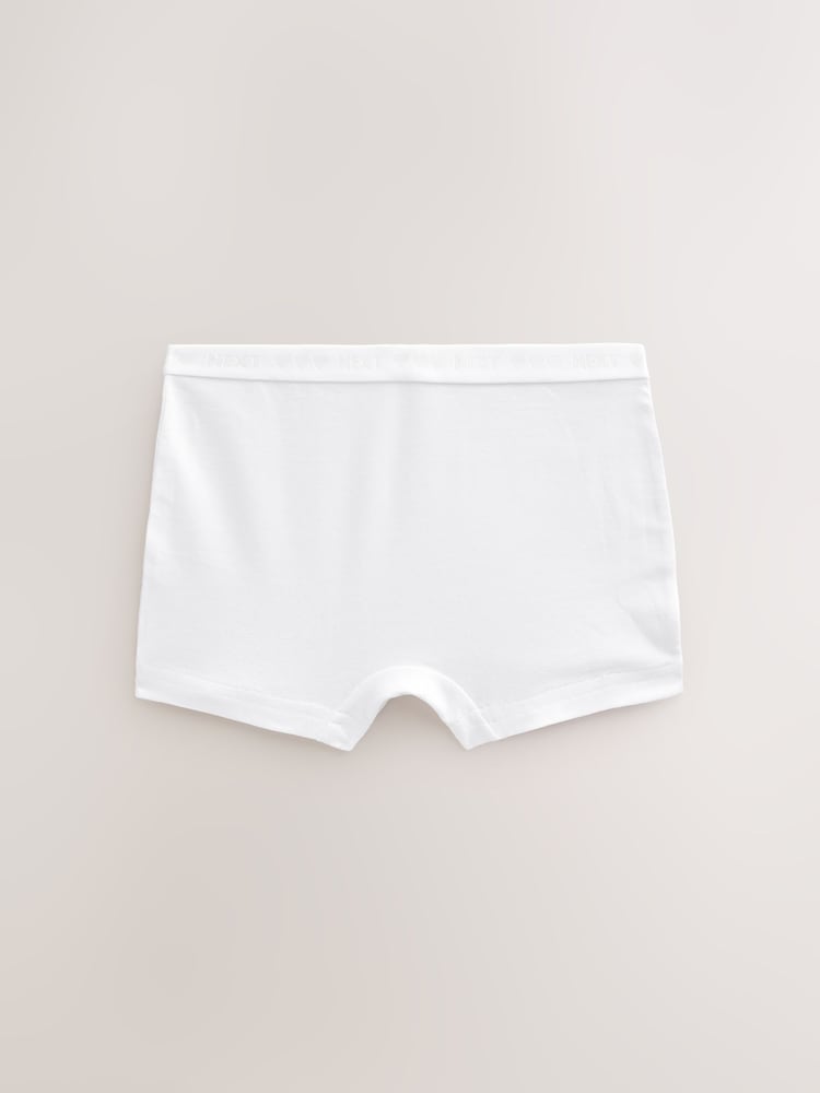 White Sparkle Short Briefs 5 Pack (2-16yrs) - Image 7 of 8