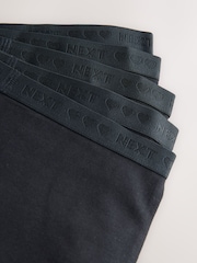 Black Shorts Long Leg Briefs 5 Pack (2-16yrs) - Image 8 of 9