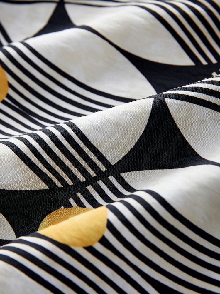 Monochrome/Yellow Geometric Print Long Sleeve Shirt - Image 5 of 5