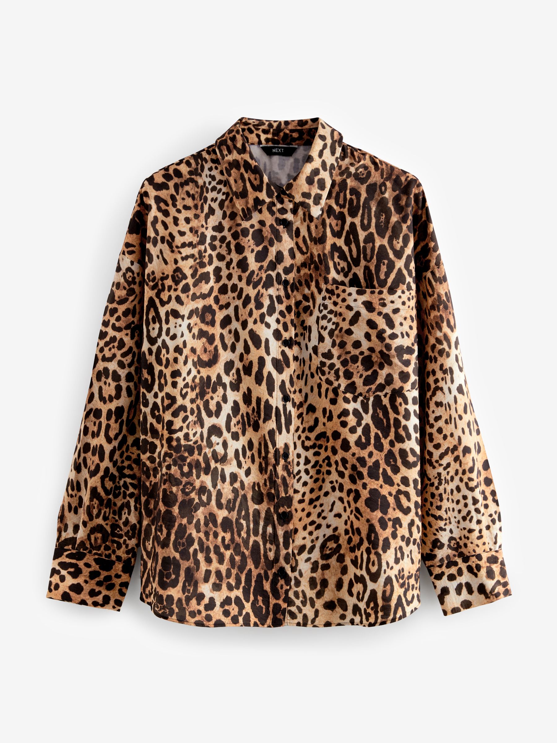 Köpa Brun Leopard Tryck - Långärmad skjorta från Next Sverige